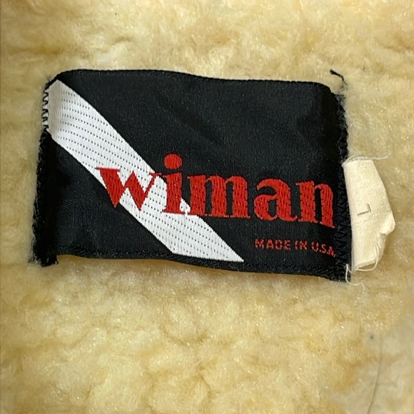 THE Coolest Vintage 1970s 80s Faux Suede Sheepskin Shearling Jacket Coat - Picture 9 of 16